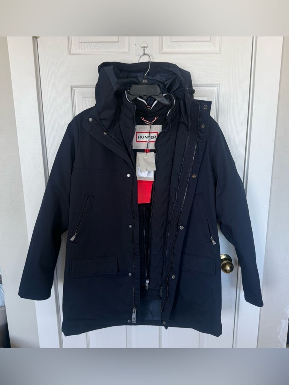 Men's Hunter Birchen Premium 3 in 1 Jacket in midnight sky blue • Large